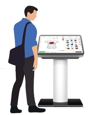 online kiosk design software for t-shirt